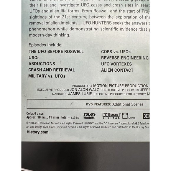 UFO Hunters - Season 1 (DVD, 2008, 4-Disc Set) - Picture 8 of 8